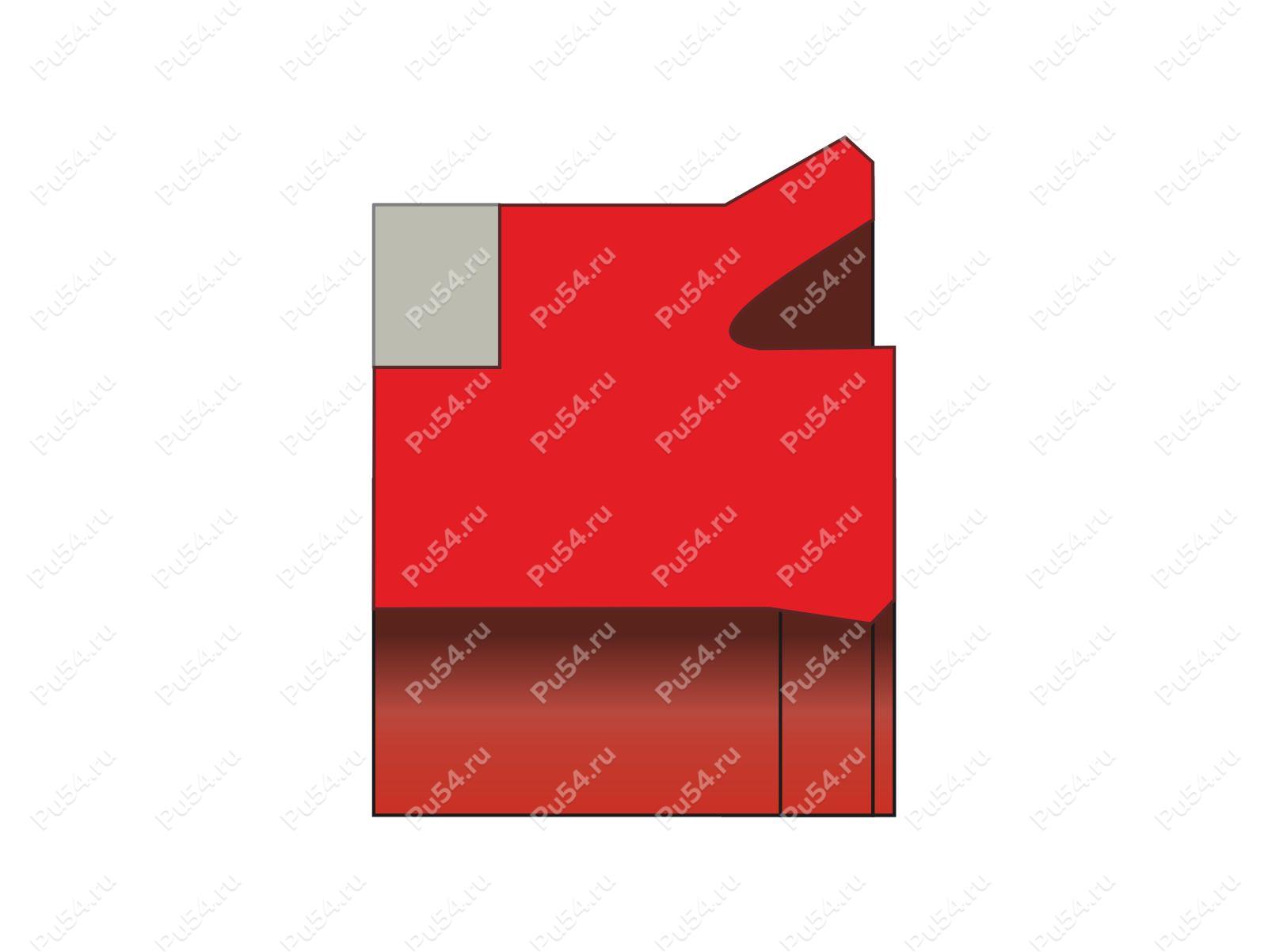 Уплотнение поршня 160x130x18.6/L=19 аналог T18 24245892 MERKEL SIMRIT, Código de product 70-08-979104, Poliuretano, POM+PU95M, Imagen №1